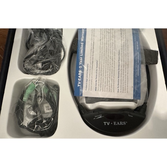 TV EARS Original Analog Voice Clarifying TV Listening System Wireless 11641 NEW! - Picture 3 of 3